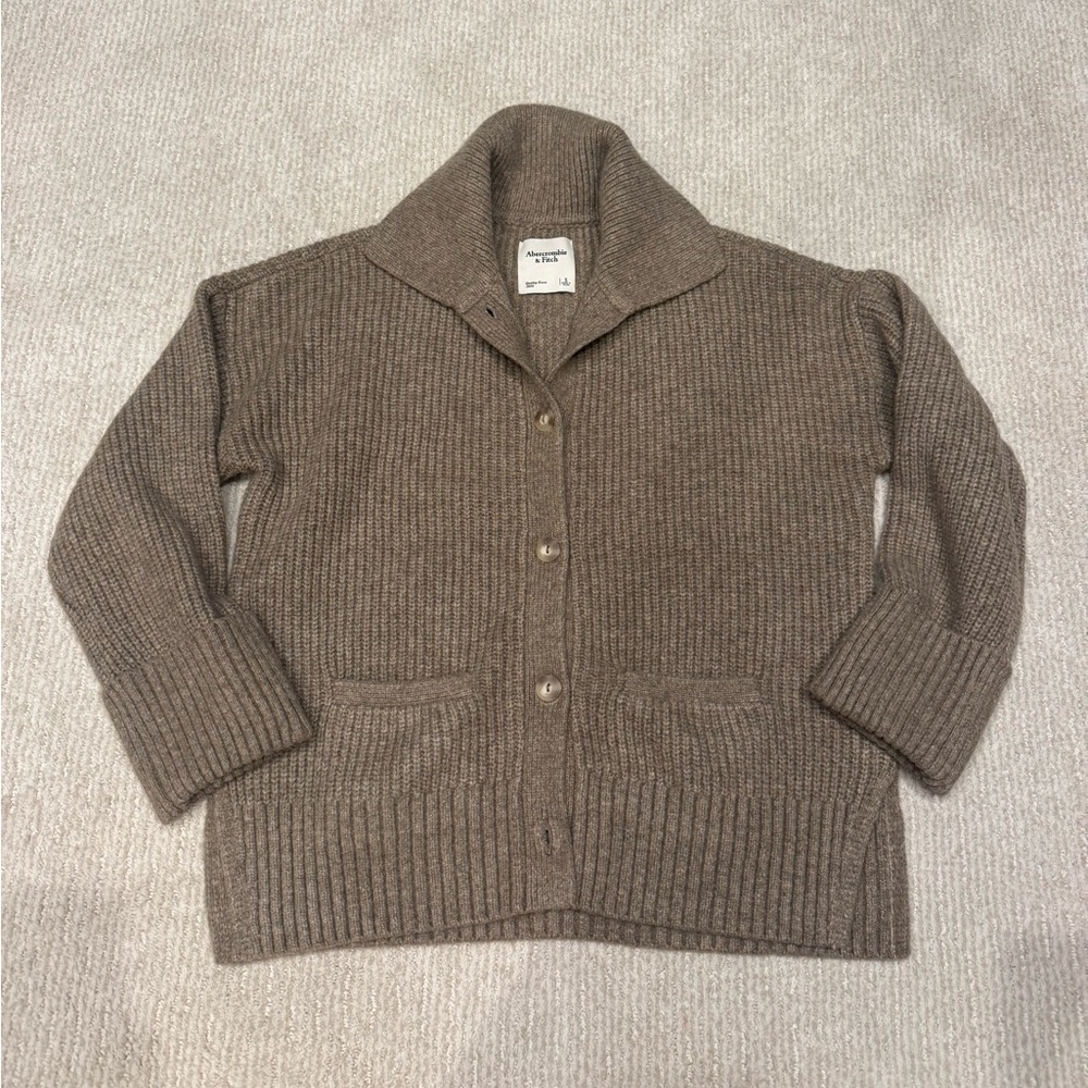 Abercrombie & Fitch Taupe Cardigan Sweater
